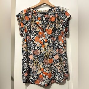 Daniel Rainn Floral Sleeveless Blouse
